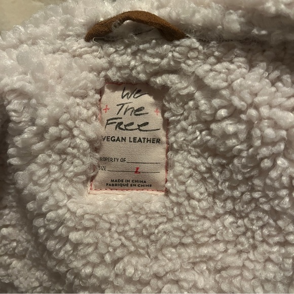 Free People We The Free Vegan Sherling Coat - Picture 6 of 7